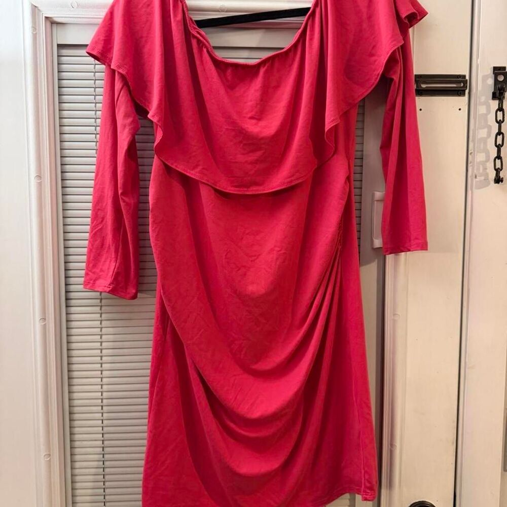 Unbranded Women's Pink and Red Dress